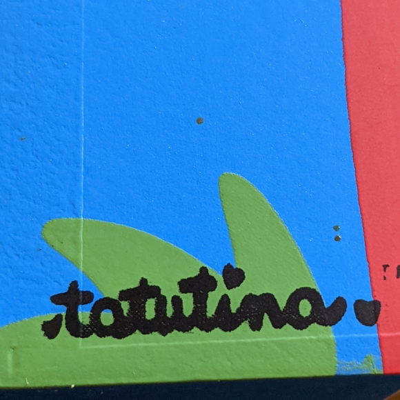 Hand Painted Wooden Dog Treat Container 8.5"H x 7"W - Picture 7 of 9